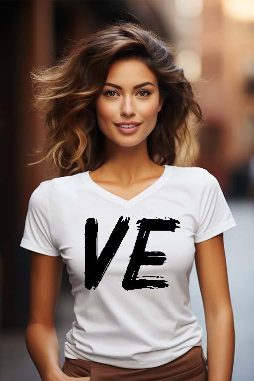 Love - Ve Páros - Párok Női V-nyakú Póló