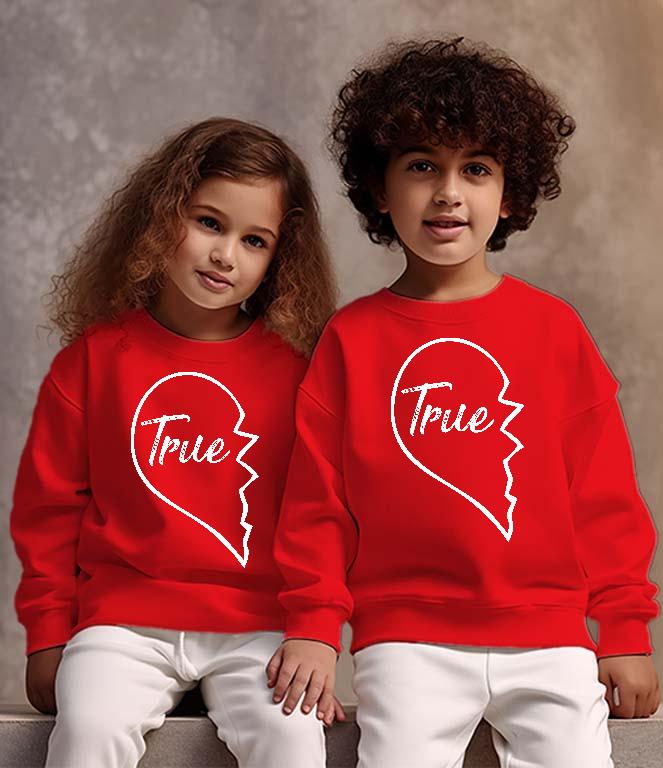 True Love - True Páros - Párok Gyerek Pulóver