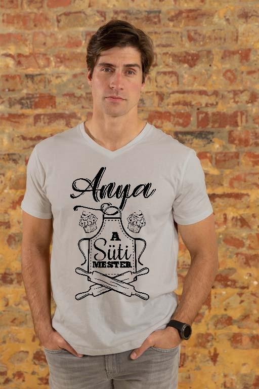 Anya a Süti Mester - Anya Férfi V-nyakú Póló