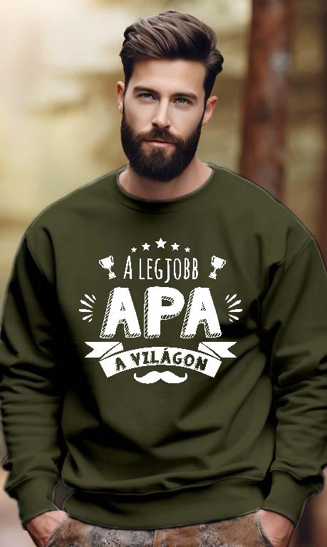 A legjobb Apa a világon bajusz - Apa Férfi Pulóver
