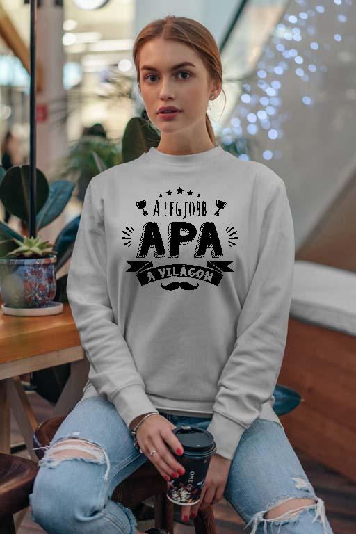 A legjobb Apa a világon bajusz - Apa Női Pulóver