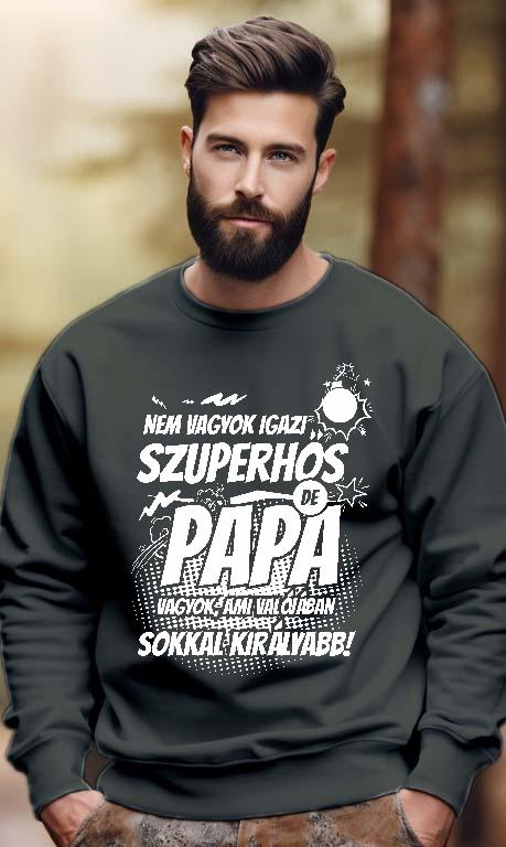Szuperhős Papa - Papa Férfi Pulóver