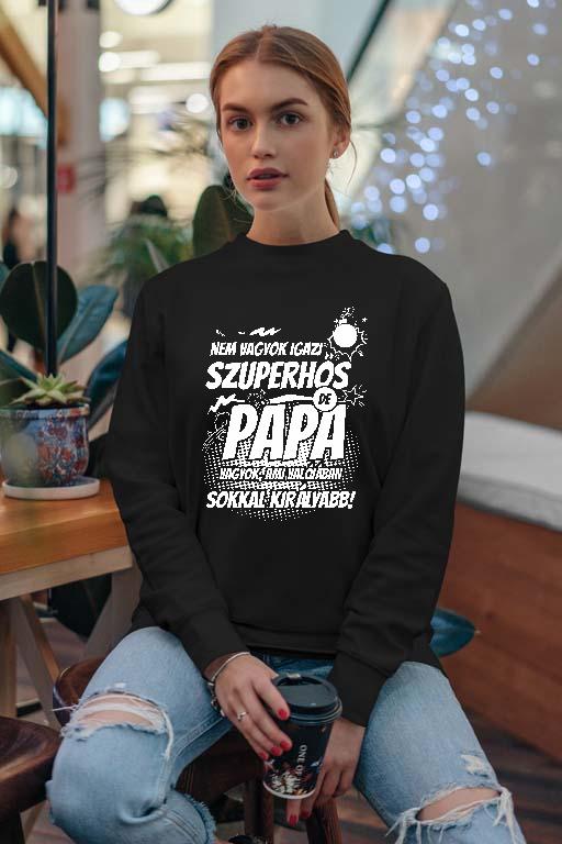 Szuperhős Papa - Papa Női Pulóver