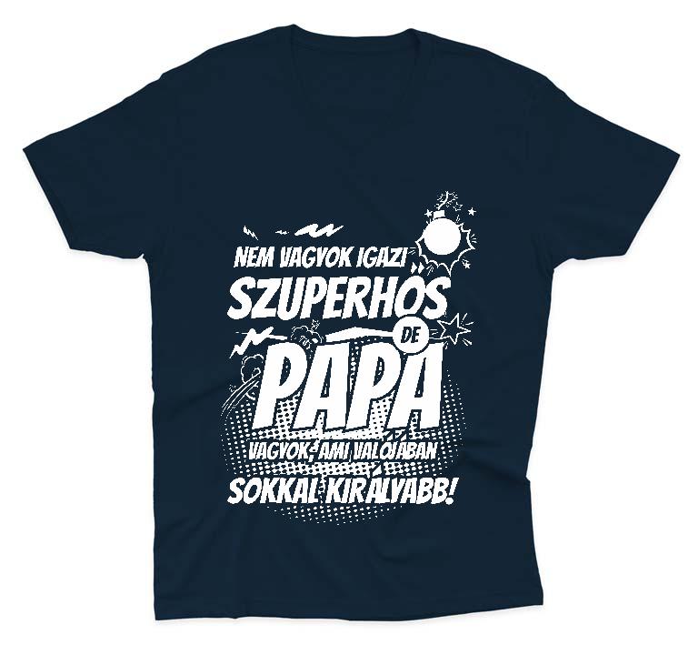 Szuperhős Papa - Papa Férfi V-nyakú Póló