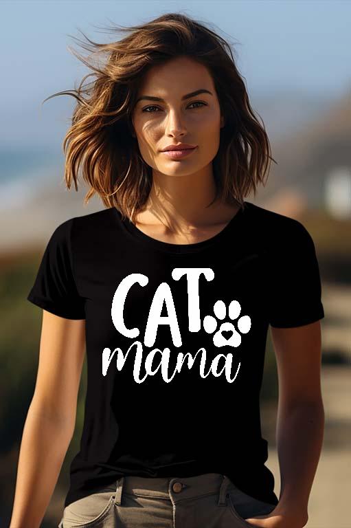 Cat mama Cicás - Cicás Női Prémium Póló