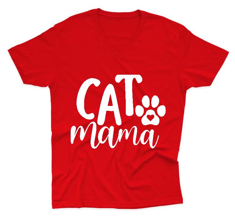 Cat mama Cicás - Cicás Férfi V-nyakú Póló