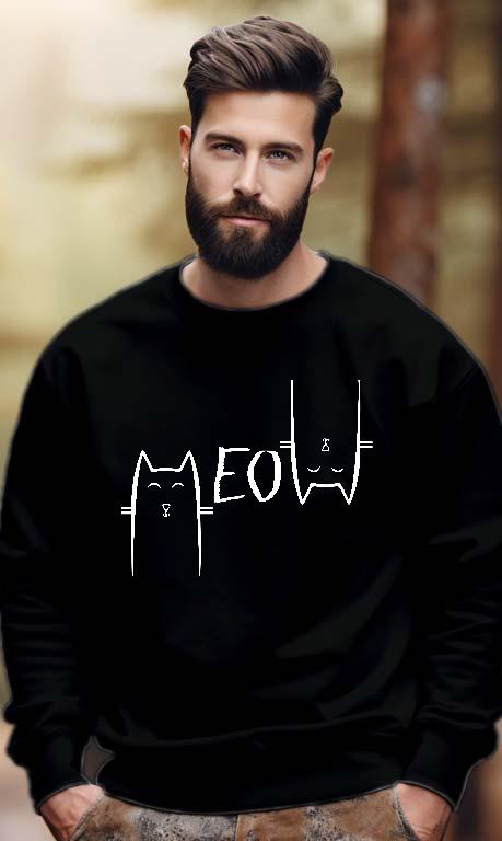 Cicás Meow - Cicás Férfi Pulóver