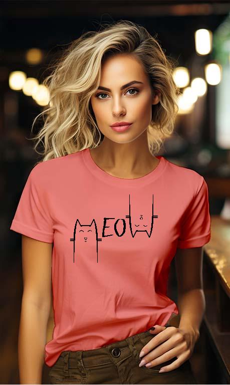 Cicás Meow - Cicás Női Környakú Póló