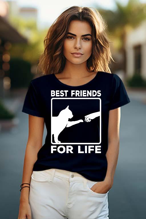 Cica - Best Friends - Cicás Női O-nyakú Póló