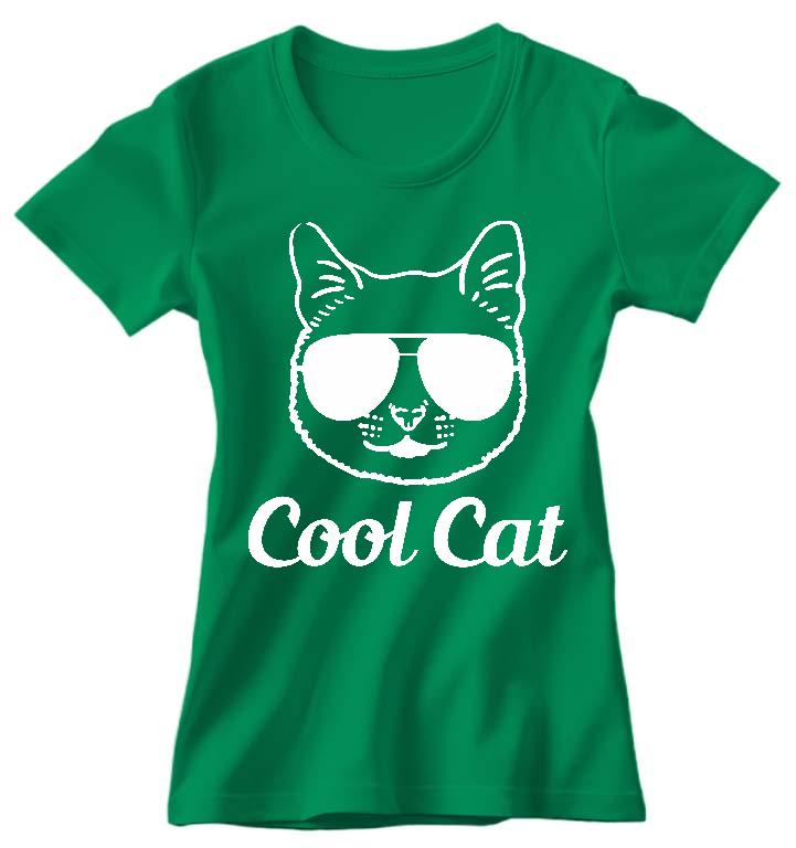 Cica Cool Cat - Cicás Női Környakú Póló