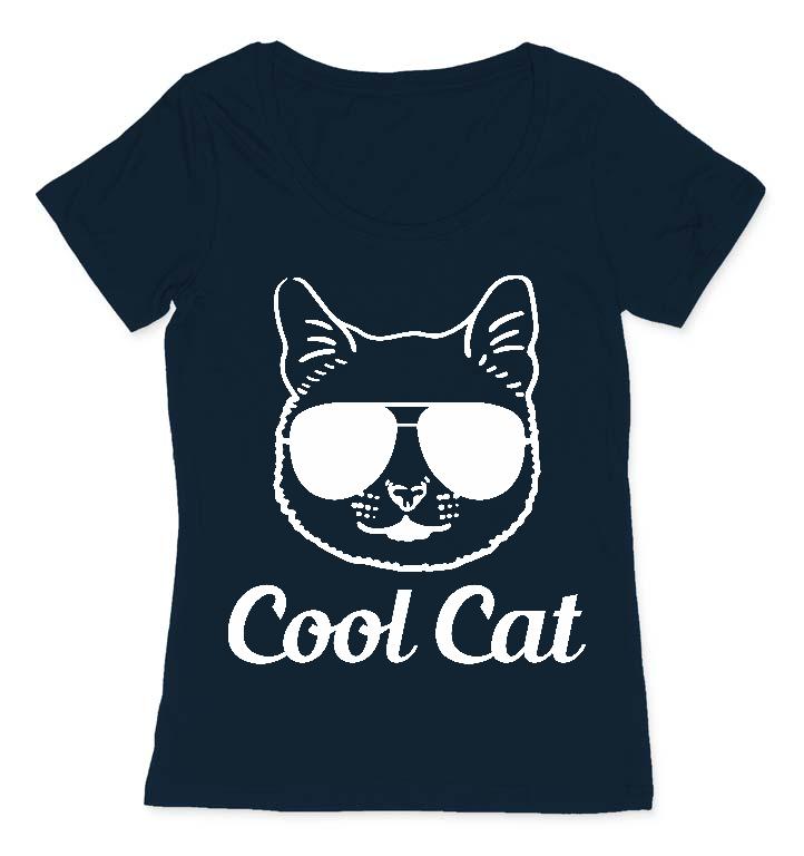 Cica Cool Cat - Cicás Női O-nyakú Póló