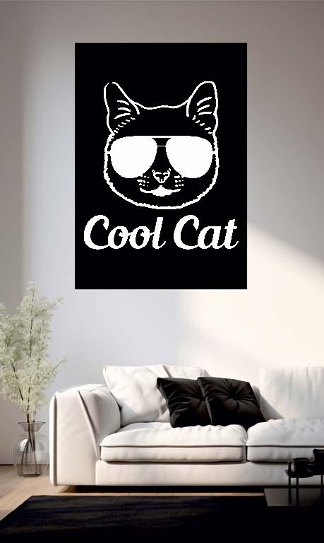 Cica Cool Cat - Cicás Poszter