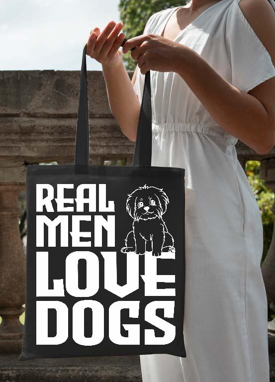 Real Men Love Dogs Kutyás - Kutyás Vászontáska