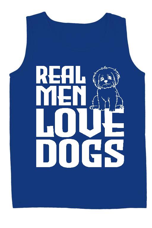 Real Men Love Dogs Kutyás - Kutyás Férfi Ujjatlan