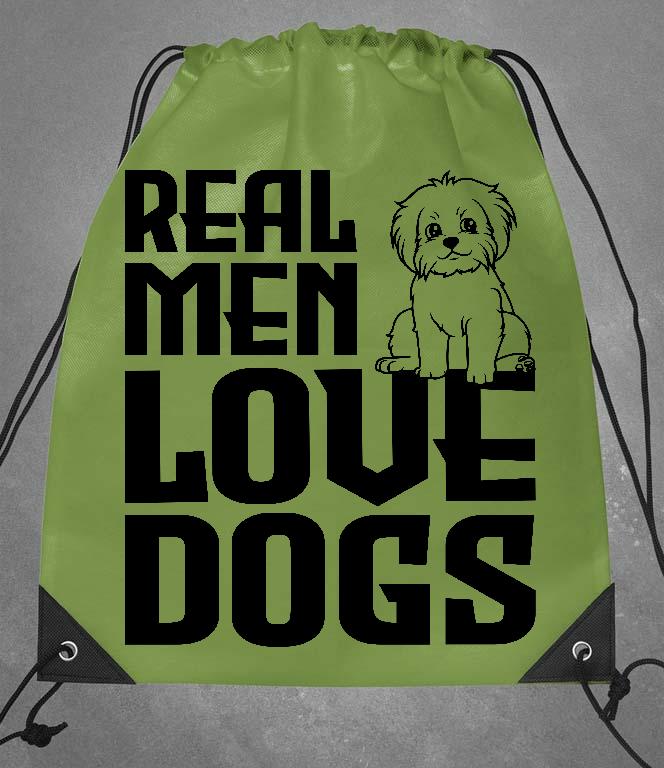 Real Men Love Dogs Kutyás - Kutyás Tornazsák