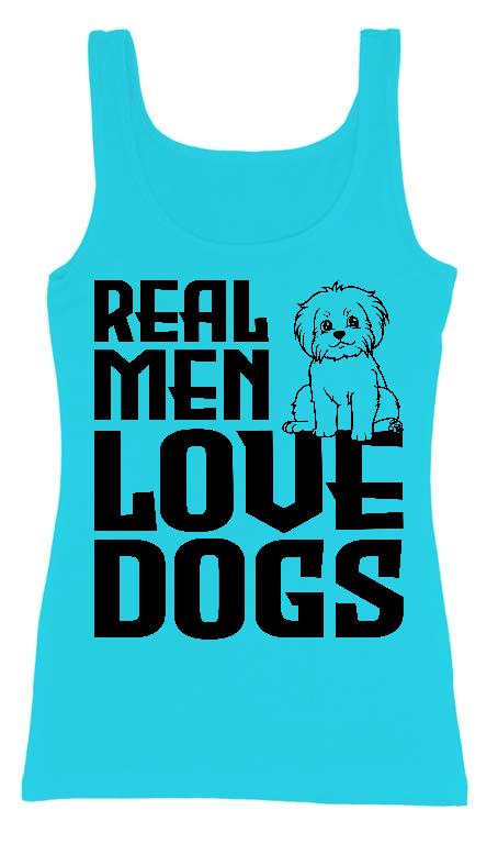 Real Men Love Dogs Kutyás - Kutyás Női Trikó