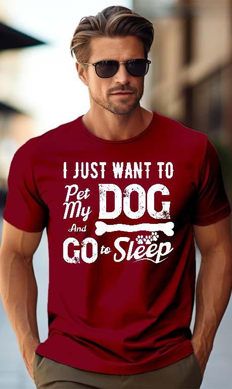 Pet My Dog Kutyás - Vizsla Férfi Prémium Póló