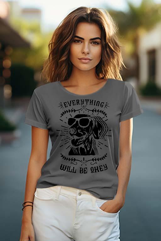 Everything will be okey Kutyás - Tacskó Női O-nyakú Póló