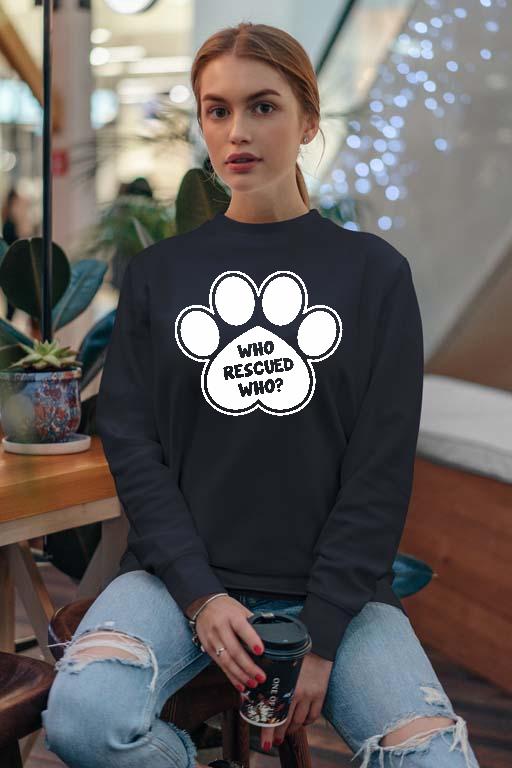 Who Rescued Who Kutya tappancs - Vizsla Női Pulóver