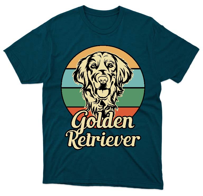 Golden Retriever  - Golden Retriever Férfi Környakú Póló