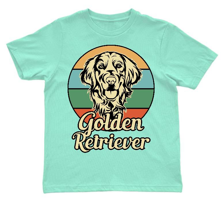 Golden Retriever  - Golden Retriever Gyerek Környakú Póló