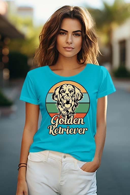 Golden Retriever  - Golden Retriever Női O-nyakú Póló