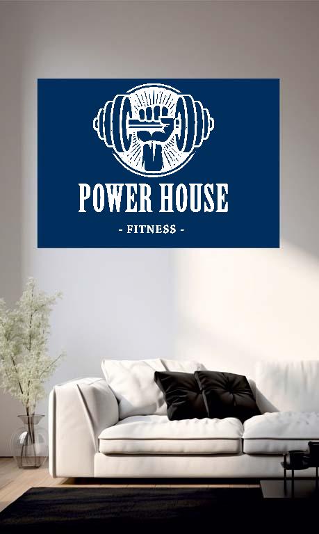 Power House Fitness - Konditerem, Gym, Fitness Poszter