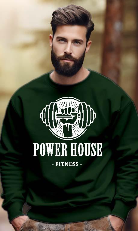 Power House Fitness - Konditerem, Gym, Fitness Férfi Pulóver
