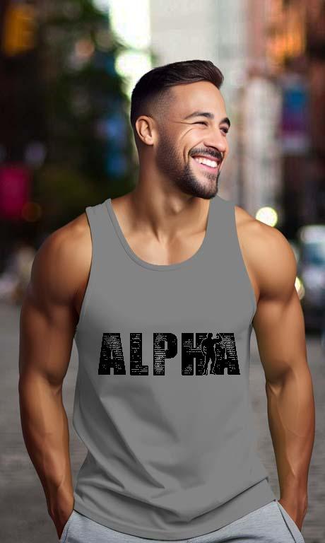 Alpha Fitness - Konditerem, Gym, Fitness Férfi Ujjatlan