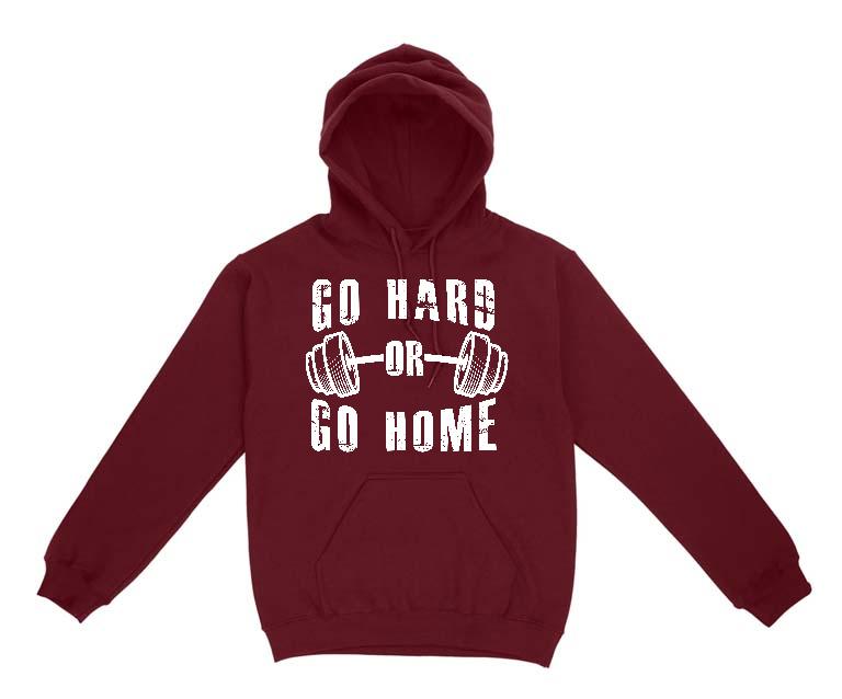 Go Hard or Go Home Fitness - Konditerem, Gym, Fitness Gyerek Kapucnis Pulóver