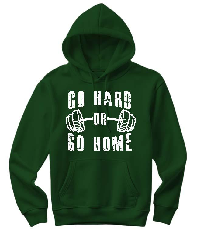 Go Hard or Go Home Fitness - Konditerem, Gym, Fitness Női Kapucnis Pulóver