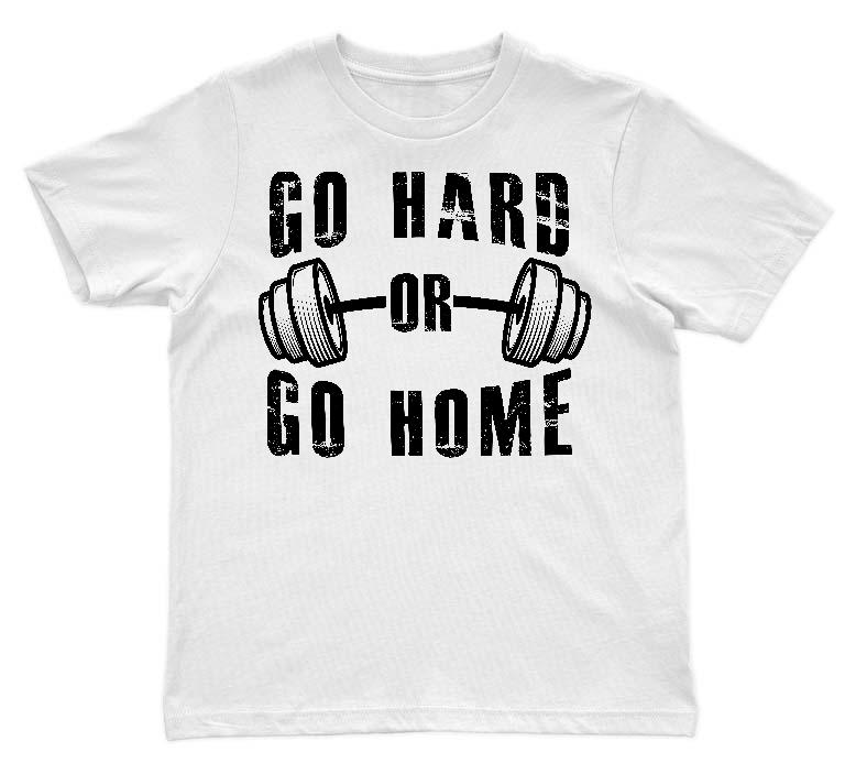 Go Hard or Go Home Fitness - Konditerem, Gym, Fitness Gyerek Környakú Póló