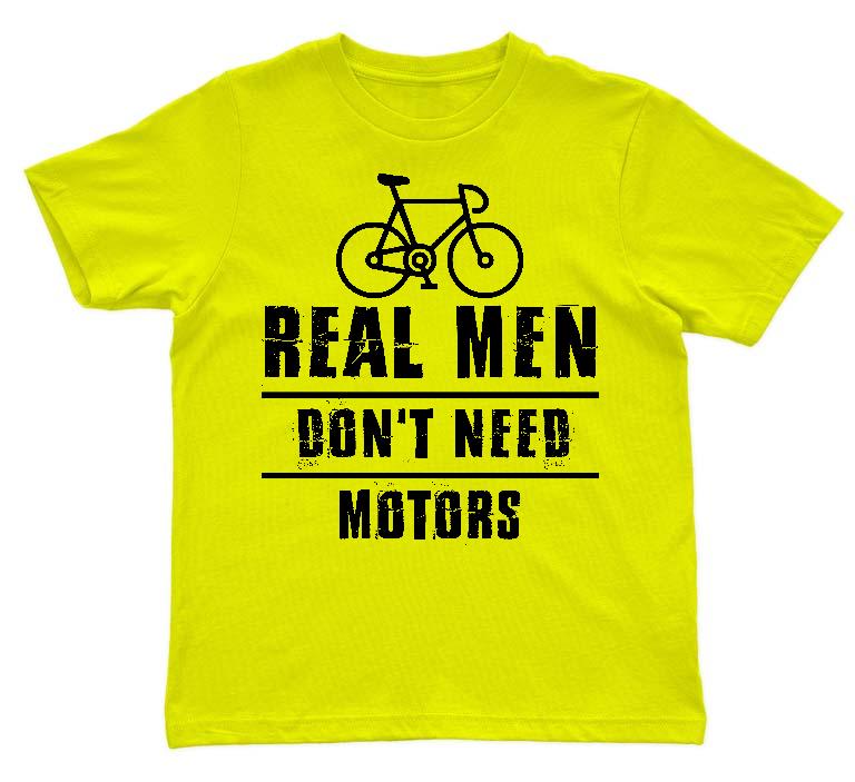 Real Men Dont Need Motors Biciklis - Biciklis Gyerek Környakú Póló