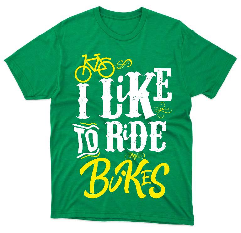 I Like to Ride Bikes Biciklis - Biciklis Férfi Prémium Póló