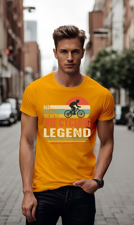 The Cycling Legend Biciklis - Biciklis Férfi Környakú Póló