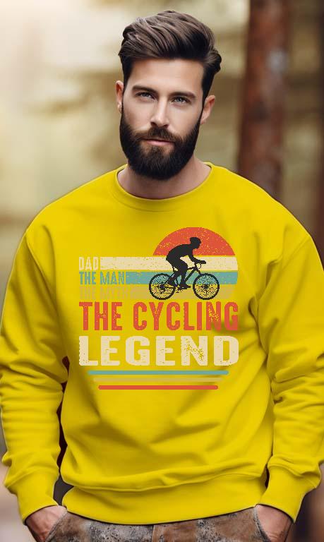 The Cycling Legend Biciklis - Biciklis Férfi Pulóver