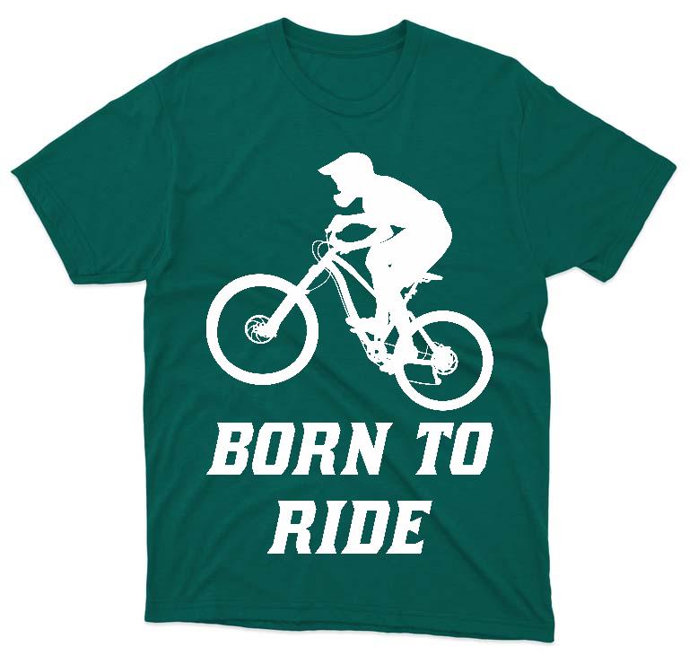 Born to Ride Biciklis - Biciklis Férfi Prémium Póló