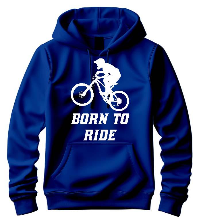 Born to Ride Biciklis - Biciklis Férfi Kapucnis Pulóver