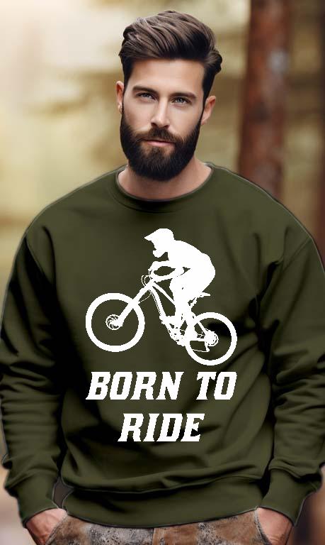 Born to Ride Biciklis - Biciklis Férfi Pulóver