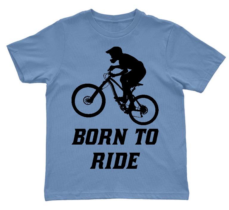 Born to Ride Biciklis - Biciklis Gyerek Környakú Póló