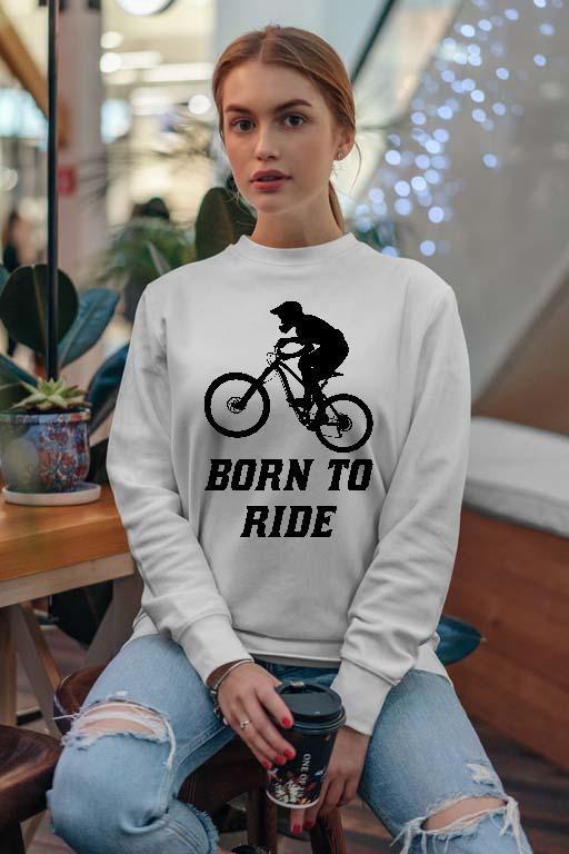 Born to Ride Biciklis - Biciklis Női Pulóver