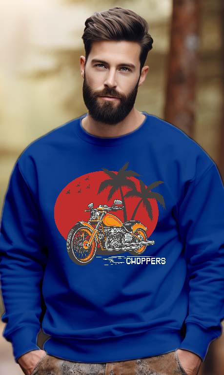 Choppers Motoros - Motoros Férfi Pulóver