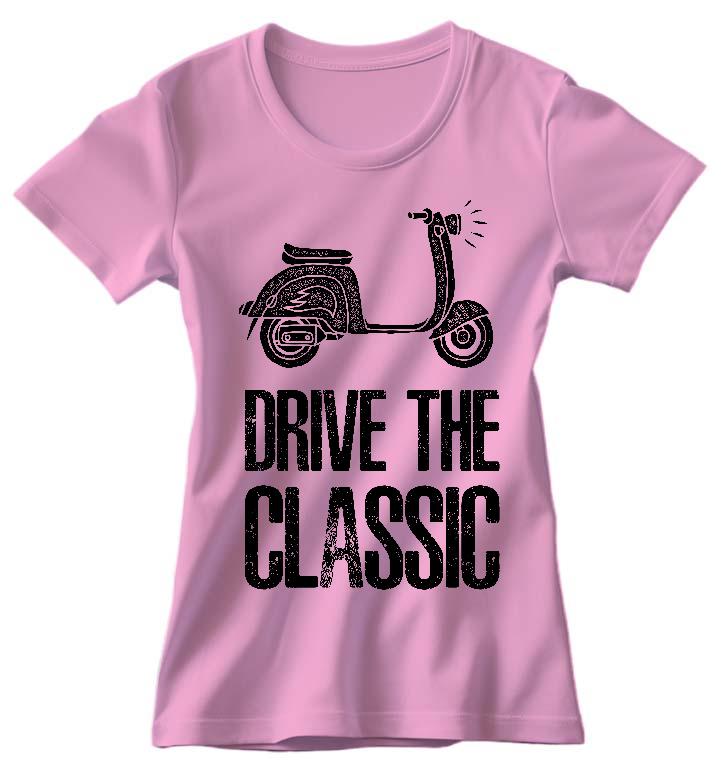 Drive The Classic Motoros - Motoros Női Környakú Póló