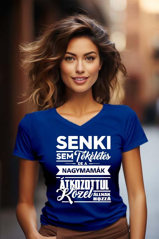 Tökéletes Nagymama - Mama Női V-nyakú Póló
