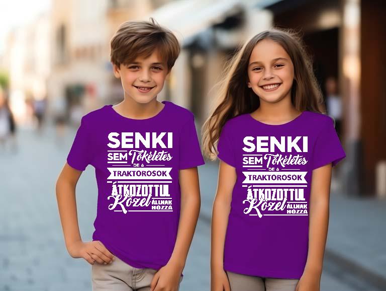 Senki sem tökéletes de a Traktorosok - Traktoros Gyerek Környakú Póló