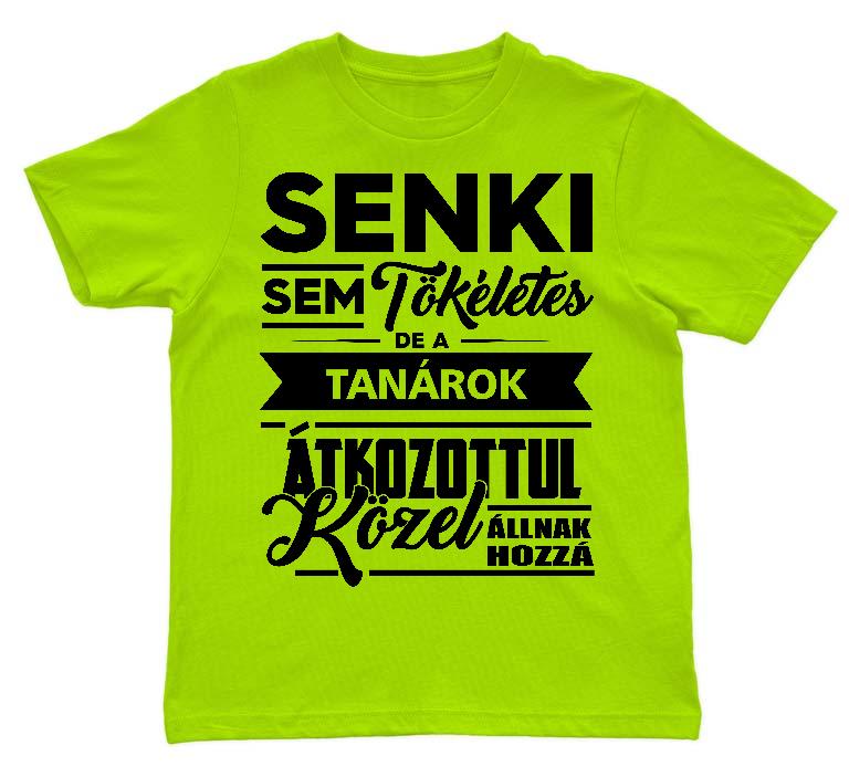 Senki sem tökéletes de a Tanárok - Tanár Gyerek Környakú Póló