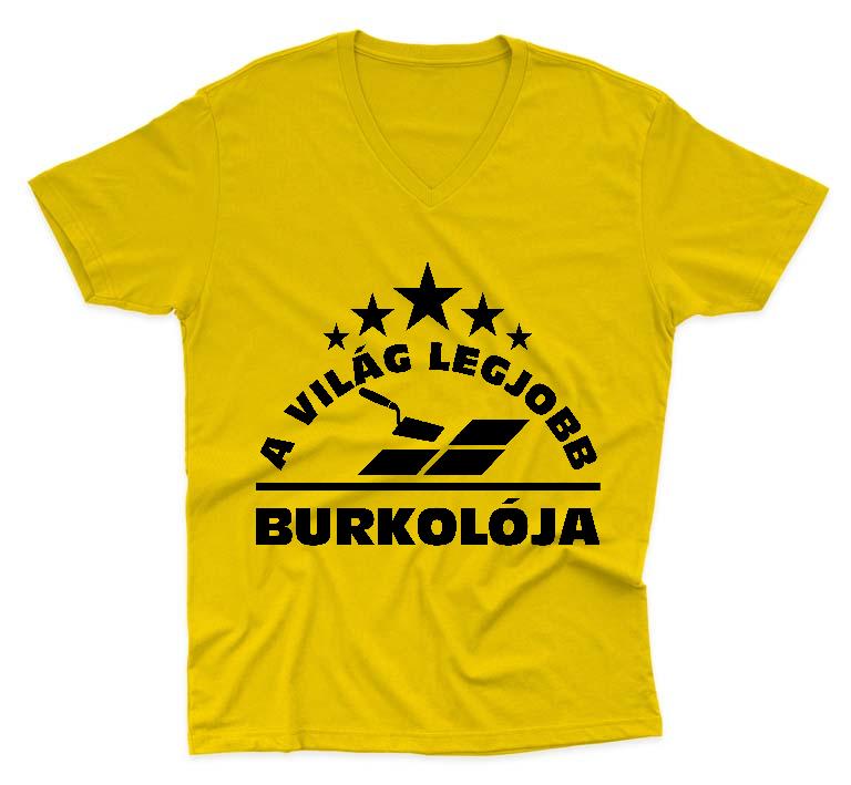 A Világ Legjobb Burkolója - Burkoló Férfi V-nyakú Póló