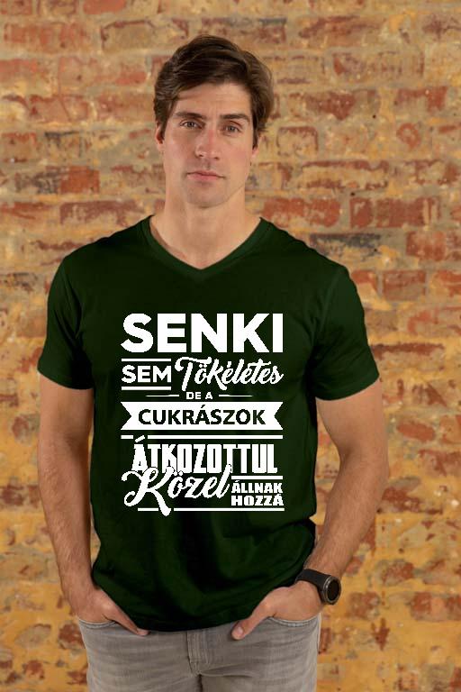 Senki sem tökéletes de a Cukrászok - Cukrász Férfi V-nyakú Póló