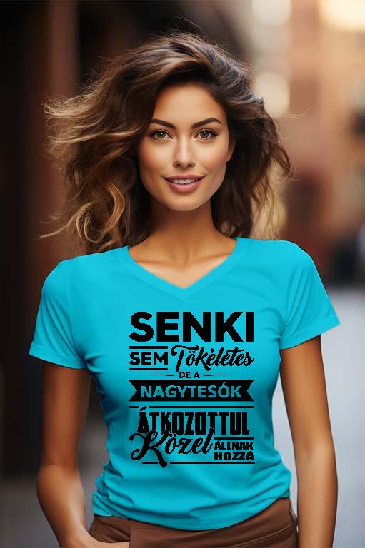 Senki sem tökéletes de a Nagytesók - Testvér Női V-nyakú Póló
