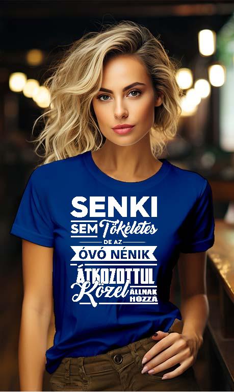 Senki sem Tökéletes de az Óvó Nénik - Óvónő Női Környakú Póló